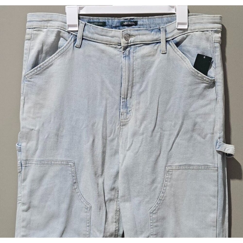 Wild Fable Super High Rise Straight Leg Light Wash Carpenter Jeans -- Size 18 - Picture 3 of 8